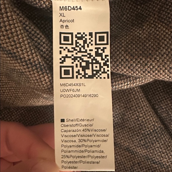 Floral Print Beige Button-Front Women's Cardigan - Picture 3 of 4